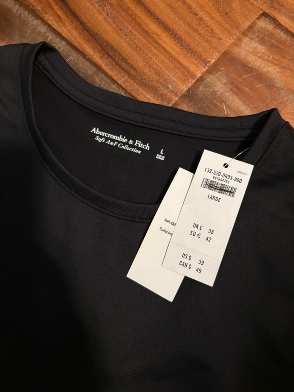 Abercrombie & Fitch Black Bodysuit Tank Sleeveless Soft A&F NWT Large (0539) - Picture 2 of 3